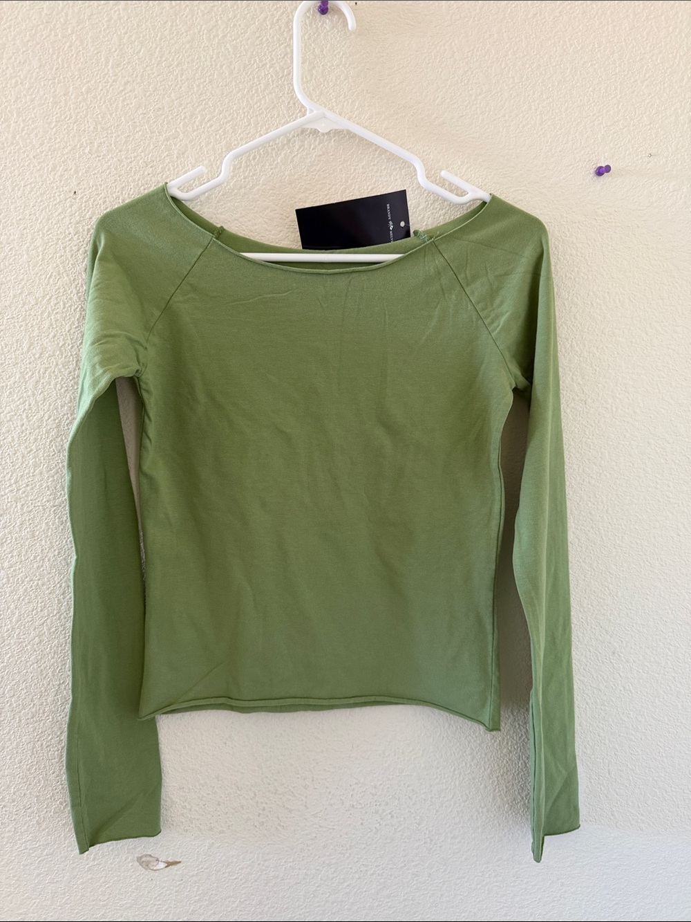 Brandy melville light police green Bonnie top